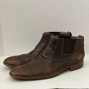 Stacy Adams Men's Brown Leather Ankle Boots